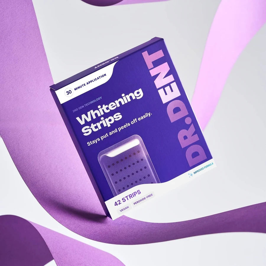 DR.DENT™ Ταινίες Λεύκανσης — editorial φωτογράφιση προϊόντος
